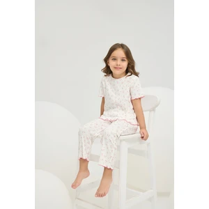 8810 Kız Ç. Fitilli Pijama Takım