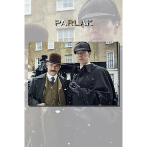 Sherlock Holmes Benedict Cumberbatch Dizi Poster-Duvar Kağıdı Yüksek Kalite