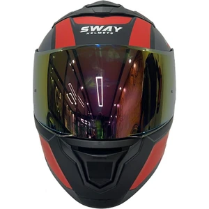 912 Kask C1 Kırmızı Çene Açılır