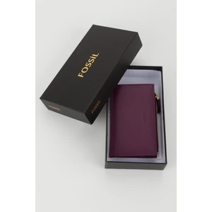 Kutulu Deri Mürdüm Orta Boy Kadın El Portföyü Kartlık Cüzdan