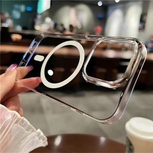 Şeffaf Mika Sararmaz Sert Kılıf iPhone 15 Pro