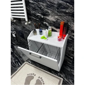 Mb1 Kirli Çamaşır Dolabı  Banyo Düzenleyici  Dolap, Kurulu Hazır Gönderim