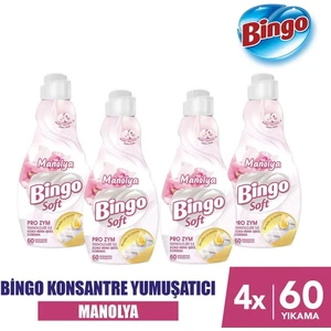 Soft Konsantre Çamaşır Yumuşatıcısı Manolya 1440 ml Ekonomi Paketi 4'lü