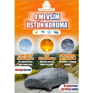 Car Guard Carguard Opel Corsa 2021 ve Sonrası Uyumlu Premium Fitilli Araba Brandası Miflonlu Branda Oto Çadır Örtü