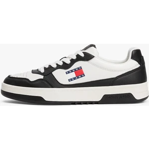 Tommy Hilfiger Erkek  Deri Siyah Sneaker