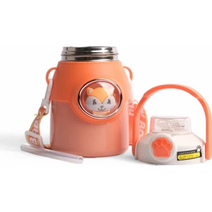 Çocuk Crossbody Büyük Kapasiteli Paslanmaz Çelik Pipetli Termos Bardak (Ithal)