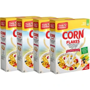 Turk Garden Corn Flakes Mısır Gevreği 500 gr 4'lü Paket
