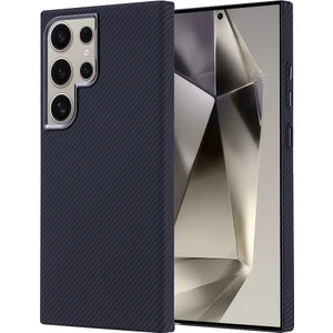 M.tk moveteck Samsung Galaxy S23 Ultra Uyumlu Kılıf Aramid Fiber Karbon Görünümlü Ultra 0,5mm Ince Desenli Kapak