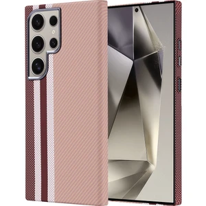 M.tk moveteck Samsung Galaxy S23 Ultra Uyumlu Kılıf Aramid Fiber Karbon Görünümlü Ultra 0,5mm Ince Desenli Kapak