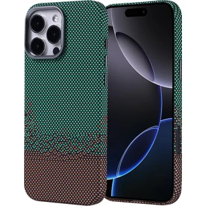M.tk moveteck Apple iPhone 15 Pro Uyumlu Kılıf Aramid Fiber Karbon Görünümlü Ultra 0,5mm Ince Desenli Kapak