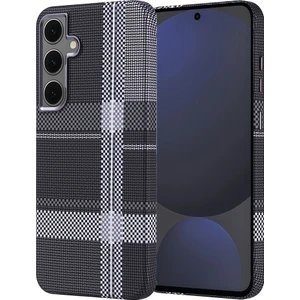 M.tk moveteck Samsung Galaxy S24 Fe Uyumlu Kılıf Aramid Fiber Karbon Görünümlü Ultra 0,5mm Ince Desenli Kapak