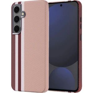 M.tk moveteck Samsung Galaxy S24 Fe Uyumlu Kılıf Aramid Fiber Karbon Görünümlü Ultra 0,5mm Ince Desenli Kapak