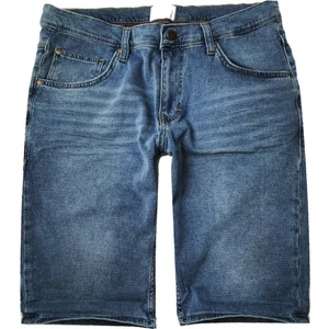 Alaska The Last Frontier Slim Fit Esnek Rahat Kumaş Mavi Kısa Kot Şort