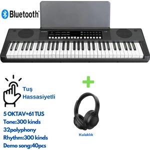MK-6197BT 61 Tuş Org+Kulaklık
