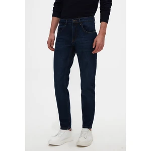 D'S Damat Ds Damat Comfort Fit Lacivert Düz Jean Kot Beş Cepli Likralı Yıkamalı Denim Pantolon
