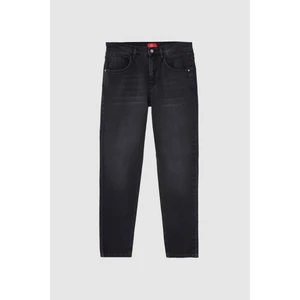D'S Damat Ds Damat Comfort Fit Antrasit Düz Jean Kot Beş Cepli Likralı Yıkamalı Denim Pantolon