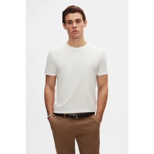 D'S Damat Slim Fit Ekru Bisiklet Yaka  Pamuklu Nefes Alabilen T-Shirt