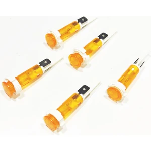 10MM Sarı Sinyal Lambası Vidalı Soketli (5 Adet)