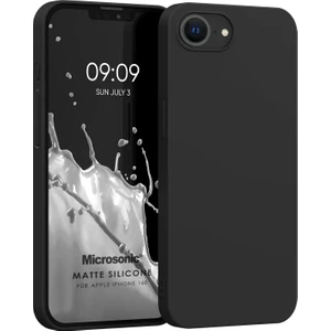 Matte Silicone Apple iPhone 16E Kılıf Siyah