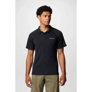 Erkek Alpine Chill Pro Kısa Kollu Polo T-Shirt - Siyah