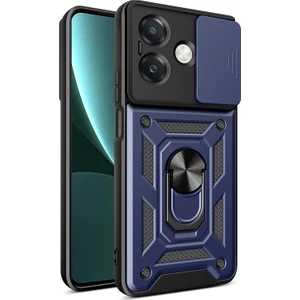 Oppo A3 Kılıf Impact Resistant Lacivert