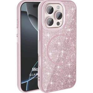 Apple iPhone 16 Pro Kılıf Glamgrip Luxe Pembe