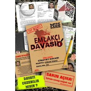 Dedektifim Official Çözülemeyen Katili Bulma Davası Emlakçı Davası Dedektif Kutu Oyunu