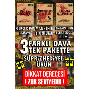 Dedektif Oyunu, Çözülemeyen Davalar, 3 Dava Tek Paket, Cinayet Çözme Dava Dosyası, Katil Kim