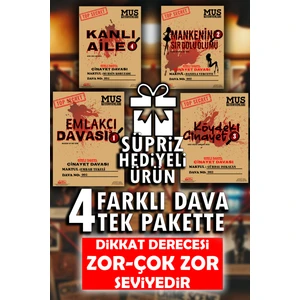Dedektif Oyunu, Çözülemeyen Davalar, 4 Dava Tek Paket, Cinayet Çözme Dava Dosyası, Katil Kim