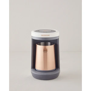 English Home Tkm 6001 Çelik Cezve Çift Taşım Türk Kahvesı Makınesı Beyaz-Bakır