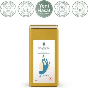 Dalagöz Bahçe Erken Hasat Yüksek Polifenollü Naturel Sızma Zeytinyağı-Gemlik 5 Lt