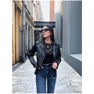 Kadın Deri Ceket Dikişsiz