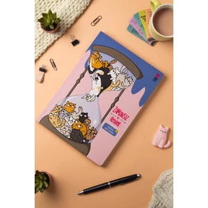 Kum Saati Zamansız Ajanda 15x21.5 cm Çok Renkli 244 Sayfa Eğlenceli Tasarım