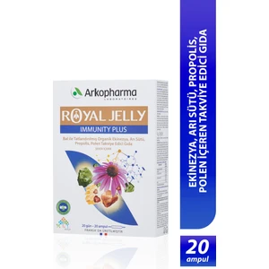 Royal Jelly Immunity Plus - ​ekinezya, Arı Sütü, Propolis, Polen Içeren Takviye Edici Gıda 20 Ampül