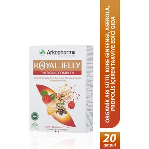 Royal Jelly Energing Complex - Arı Sütü, Propolis, Kore Ginsengi ve Aserola Içeren Takviye Edici Gıda 20 Ampül