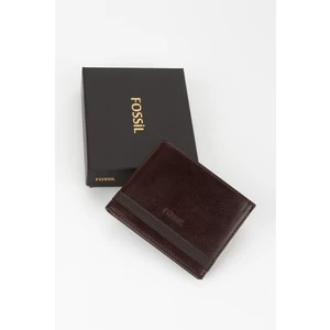 Kutulu  Deri Kahve Crazy Yatay Erkek Cüzdan El Portföyü