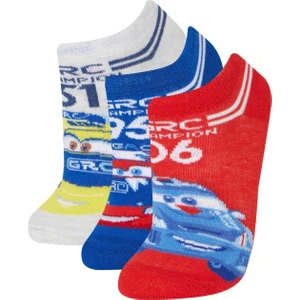 Erkek Çocuk Cars 3'lü Pamuklu Patik Çorap E5228A8NS