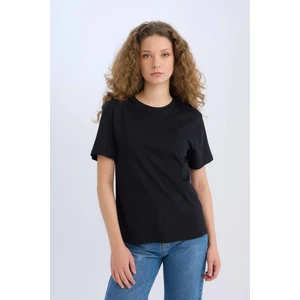 Regular Fit Bisiklet Yaka Basic Düz Kısa Kollu Tişört D9592AX25SM