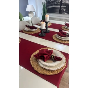 6 Lı Pamuklu Leke Tutmaz Bordo Peçete