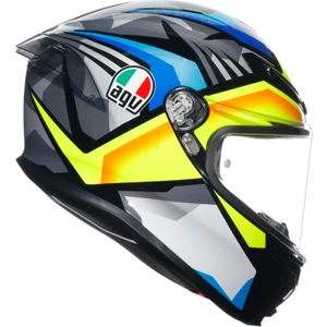Agv K6 S Kapalı Kask Joan Siyah-mavi-sarı