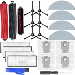 Roborock S8 Pro Ultra Aksesuarları Ana Yan Fırça Hepa Filtre Paspas Bezi Toz Torbaları Yedek Parçaları (Yurt Dışından)