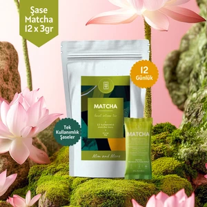 Saf Matcha Tekli Şase – 12 Günlük Özel Paket, 12X3 gr