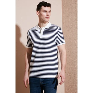 Pamuklu Regular Fit Çizgili Polo Yaka T Shirt Erkek Polo Yaka T Shirt 5903009