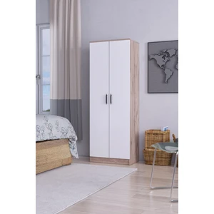 Abete 2 Kapılı Gardırop Atlantik Çam/Beyaz