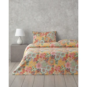 English Home Charming Blossoms Kolay Ütülenir Tek Kişilik Nevresim Takımı 160 x 220  cm  Pembe - Turuncu