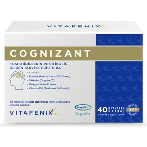 Cognizant Fosfotidilserin ve Sitikolin İçeren Takviye Edici Gıda 40 Kapsül