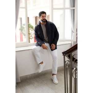 Standart Fit Normal Kesim Gömlek Yaka %100 Pamuk Mont