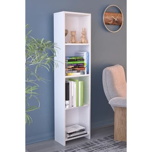 Abete 4 Raflı Beyaz Kitaplık