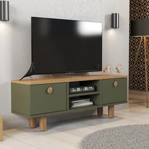 Tessa Mobilya 120 Cm Bohem Yaprak Tv Sehpası 50'' Tv Uyumlu Bohem Ayaklı Geniş Depolamalı Tv Ünitesi