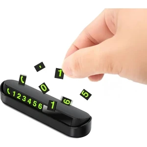 Ikili Numaratör Seti - Araç Fosforlu Numaratör Aç-Kapa -  Oto Numaratör 2 Adet